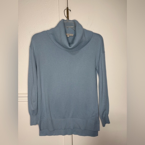 LOFT Sweaters - LOFT Light Powdered Blue Cowl Neck Sweater size M
